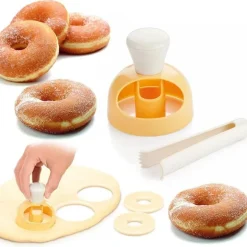 Donut-Backset mit Kuchendekorationswerkzeugen für kreative Hobbybäcker