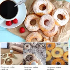 Donut-Backset mit Kuchendekorationswerkzeugen für kreative Hobbybäcker