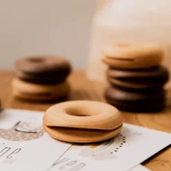 Donut-Verschlussklammern aus Holz – 6er-Set Zubehör zur Lebensmittelaufbewahrung