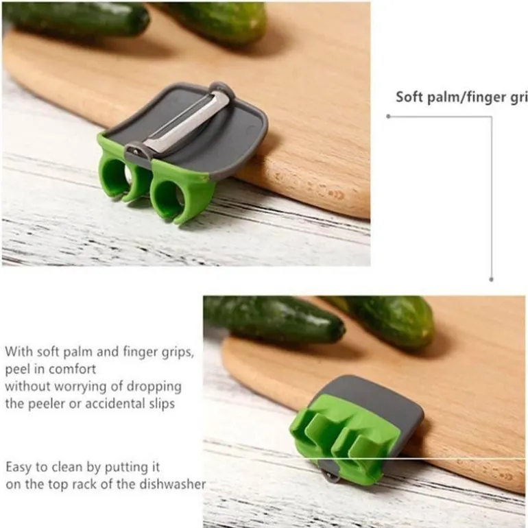 Doppelfinger-Gemüseschäler – Ergonomisches Küchenwerkzeug für müheloses Gemüsevorbereiten