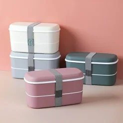 Doppellagige Lunchbox aus Metall – Langlebiger Frischhaltebehälter