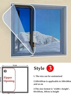 Doppellagige, winddichte Winterjacke – warmes Outdoor-Wickeltuch