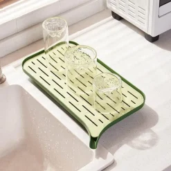 Doppelschichtige Küchenabtropfschale – platzsparender Organizer