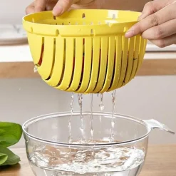 Doppelschichtiger Abtropfkorb – Schnellabtropf-Küchenwerkzeug