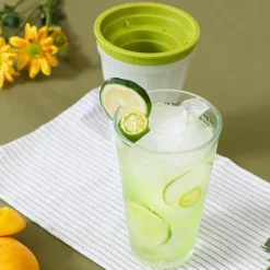 Doppelschichtiger Eiswürfelbereiter-Becher - DIY-Smoothie-Maker