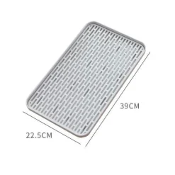 Doppelschichtiges Abtropftablett – leicht zu reinigender Küchen-Organizer