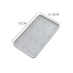 Doppelschichtiges Abtropftablett – leicht zu reinigender Küchen-Organizer