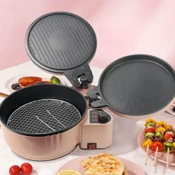 Doppelseitige elektrische Backform - Multifunktionales Grillgeschirr