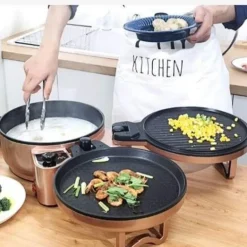 Doppelseitige elektrische Backform - Multifunktionales Grillgeschirr