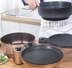 Doppelseitige elektrische Backform - Multifunktionales Grillgeschirr