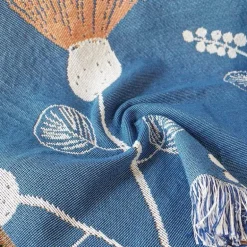 Doppelseitige Sofadecke mit Cartoon-Katze – moderner, staubdichter Bezug mit Quasten für Doppelbetten und Sofas