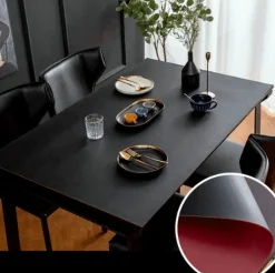 Doppelseitige, wasserdichte Tischmatte aus Leder – Esszimmerzubehör