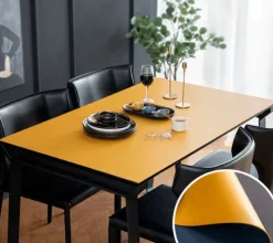 Doppelseitige, wasserdichte Tischmatte aus Leder – Esszimmerzubehör