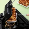 Doppelseitiger Sandwichmaker mit Antihaftbeschichtung – Schnellgrill für einfache Snacks