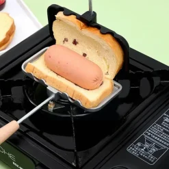 Doppelseitiger Sandwichmaker mit Antihaftbeschichtung – Schnellgrill für einfache Snacks