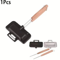 Doppelseitiger Sandwichmaker mit Antihaftbeschichtung – Schnellgrill für einfache Snacks