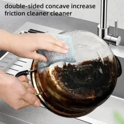 Doppelseitiges Reinigungstuch aus Silberdraht – Ultra-saugfähiges Reinigungstuch