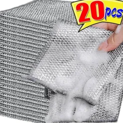 Doppelseitiges Reinigungstuch aus Silberdraht – Ultra-saugfähiges Reinigungstuch