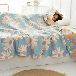 Doppelte Baumwolldecke - Weiche, atmungsaktive Bettdecke