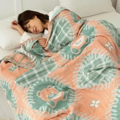 Doppelte Baumwolldecke - Weiche, atmungsaktive Bettdecke