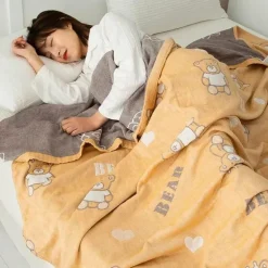 Doppelte Baumwolldecke - Weiche, atmungsaktive Bettdecke