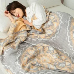 Doppelte Baumwolldecke - Weiche, atmungsaktive Bettdecke