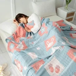 Doppelte Baumwolldecke - Weiche, atmungsaktive Bettdecke