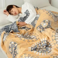 Doppelte Baumwolldecke - Weiche, atmungsaktive Bettdecke