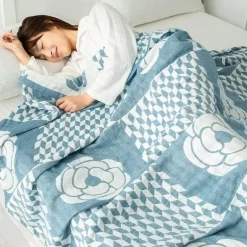 Doppelte Baumwolldecke - Weiche, atmungsaktive Bettdecke