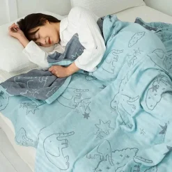 Doppelte Baumwolldecke - Weiche, atmungsaktive Bettdecke