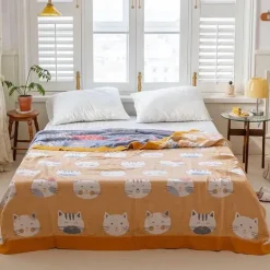 Doppelte Baumwolldecke - Weiche, atmungsaktive Bettdecke