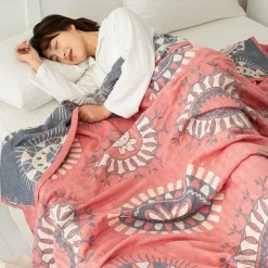 Doppelte Baumwolldecke - Weiche, atmungsaktive Bettdecke