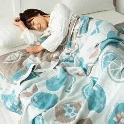 Doppelte Baumwolldecke - Weiche, atmungsaktive Bettdecke