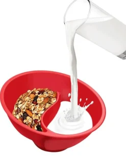 Doppelte Servierschüsseln mit Griff - Kreative separate Schale