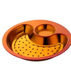 Doppeltes Frühstückstablett aus Edelstahl – Kreative Servierplatte