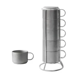 Doppelwandige Kaffeetassen aus Edelstahl – 5er-Pack isolierte Becher für heiße und kalte Getränke