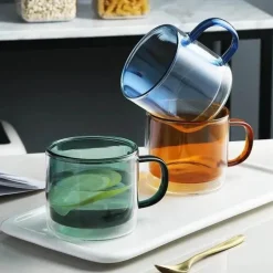 Doppelwandiges Glasbecher-Set – 250 ml für Kaffee, Tee, Wein, Whiskey, Saft