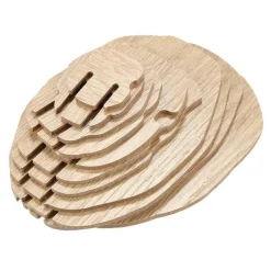 3D-Puzzle aus Holz mit Hirschkopf – dekorative Wandkunst für die Inneneinrichtung