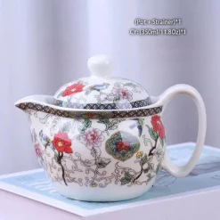 Drachen-Porzellan-Teekannen-Set – Kung-Fu-Puer-Oolong-Teegeschirr