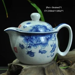 Drachen-Porzellan-Teekannen-Set – Kung-Fu-Puer-Oolong-Teegeschirr