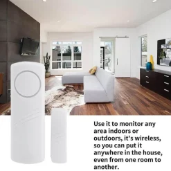 Drahtloser Alarm mit magnetischem Bewegungssensor – Sicherheitssystem für Zuhause