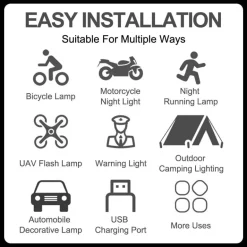 Drahtloser Blinker mit Fernbedienung - Antikollisions-Sicherheitslicht