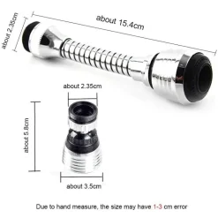 Drehbare Küchenhahnverlängerung mit Wasserfilter – ideal für den Einsatz zu Hause und im Badezimmer