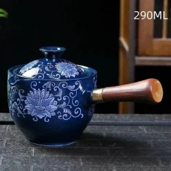 Drehbare Keramik-Teekanne – Traditionelles Harmony-Design