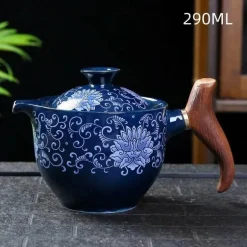 Drehbare Keramik-Teekanne – Traditionelles Harmony-Design