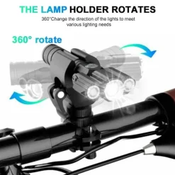 Drehbare, wiederaufladbare Taschenlampe mit drei Köpfen – vielseitige Außenbeleuchtung