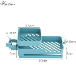 Drehbarer Abfluss-Organizer für die Küchenspüle – mehrschichtige Aufbewahrungslösung