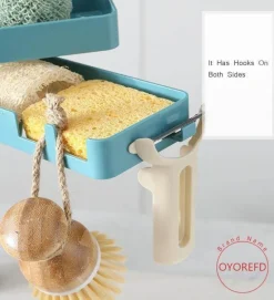 Drehbarer Abfluss-Organizer für die Küchenspüle – mehrschichtige Aufbewahrungslösung