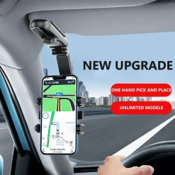 Drehbarer Autotelefonhalter - Sonnenblenden-Cliphalterung