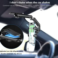 Drehbarer Autotelefonhalter - Sonnenblenden-Cliphalterung